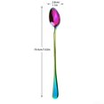 thumbnail image 3 of Huayishang Dinnerware Sets Stainless Steel Stirring Spoon Coffee Tea Dessert Cutlery Long Handle Colored Coffee Spoon Stirring Long Handle, Kitchen Essentials Clearance Sale Purple, 3 of 3