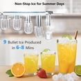 thumbnail image 2 of FREE VILLAGE 4-in-1 Water Dispenser with Ice Maker, Bottom-Loading Water Cooler Hot and Cold, Fits 3 & 5 Gallons, 33 lbs per Day Ice Production, Childproof Lock, for Home Office Kitchen, Black, 2 of 9