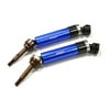 Integy RC Hobby T8564BLUE XHD Steel Rear Universal Drive Shaft (2) for Traxxas 1/10 Slash & Stamped