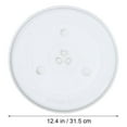 thumbnail image 3 of Microwave Glass Plate Replacement for Home Oven Use Transparent Durable Easy to Clean 31.5cm, 3 of 8