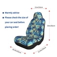 thumbnail image 3 of Uemuo Hawaiian Style Pattern Car Seat Covers for Front Seats Waterproof Seat Covers for Cars, Universal Auto Front Seats Protector Fits for Car-2 PCS, 3 of 6