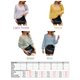 thumbnail image 2 of Camiseta mujer, Suéteres de punto de mujer Suéteres casuales de manga larga con cuello en V Meterk Amarillo/Extragrande, 2 of 7