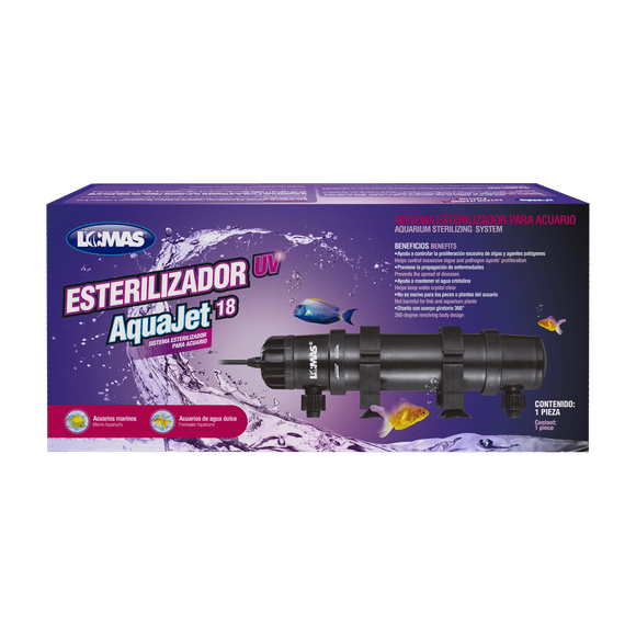 Sistema Esterilizador Uv Aquajet 18 W Lomas 18 w