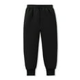 thumbnail image 3 of Boys Sweatpants,Snow Pants Baby Kids Winter Down Lightweight Warm Waterproof Bottoms Pants for Boys Girls Cold Weather,Boys Pants,Black,7-8 Years, 3 of 8