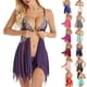 thumbnail image 2 of Ropa interior Mujer Lencería sexy Vestido erótico Pijamas de encaje transparente Ropa de dormir Camisón + Tanga Disfraces sexy Vestido sexual xuanjing unisex, 2 of 2
