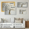 thumbnail image 4 of Designart "White Orchid Tree Garden Of Branches V" Tree Floral Wall Art For Bathroom, 4 of 5