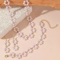 thumbnail image 2 of Collier Boucles d'Oreilles Perle Tempérament Léger Européen et Américain Trois Ensembles, 2 of 9