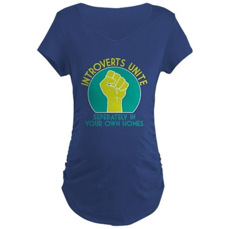 

CafePress - Introverts Unite - Maternity Dark T-Shirt