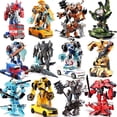 thumbnail image 2 of Juguetes clásicos de transformación Robot coche deformación dinosaurio colección de figuras de acción modelo con los mejores regalos para niños Fivean unisex, 2 of 2