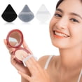 thumbnail image 4 of 12 Pieces Powder Puff Face Triangle Makeup Puff for Loose Powder Soft Body Cosmetic Foundation Sponge Mineral Powder Wet Dry Makeup Tool(Black,Small), 4 of 5
