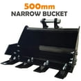 thumbnail image 2 of 500MM Narrow Bucket. For 1-2 Ton Mini Excavator Attachment Teeth Bucket, 2 of 10