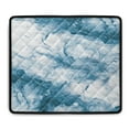 thumbnail image 2 of TSOVTHRID Blue Whit Marble Print Washing Machine Dust Cover Top Mat Anti-scratch Washer Dryer Top Cover 24'' x 19.7'' Appliance Protector for Washer Microwave Refrigerator, 2 of 8