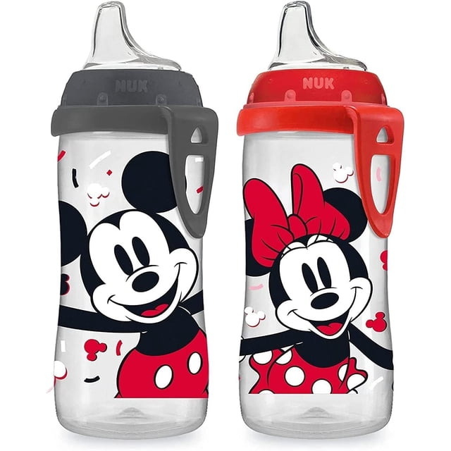 Pack de 2 Vasos NUK Active de 295 ml con Pico Antiderrame