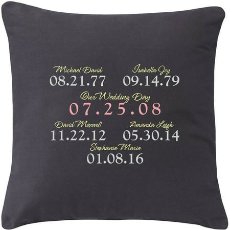 - Personalized What a Difference a Day Makes Throw Pillow, Available in 3 Colors