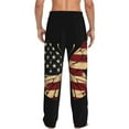 thumbnail image 3 of Daiia Patriotic USA Butterfly Art Men's Sleep Pant with Pockets and Drawstring,Pajama Pants-X-Large, 3 of 9