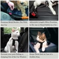 thumbnail image 3 of Adjustable Dog Seat Belt For Car, Nylon Dog Car Safety Leash Harness, Dog Restraints Vehicle Seatbelts, 3 of 5