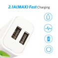 thumbnail image 3 of 2A Quick Charging Dual USB Ports LED Poratble USB charging; Dual Universal Phone Home Office Charger US Plug, 3 of 9