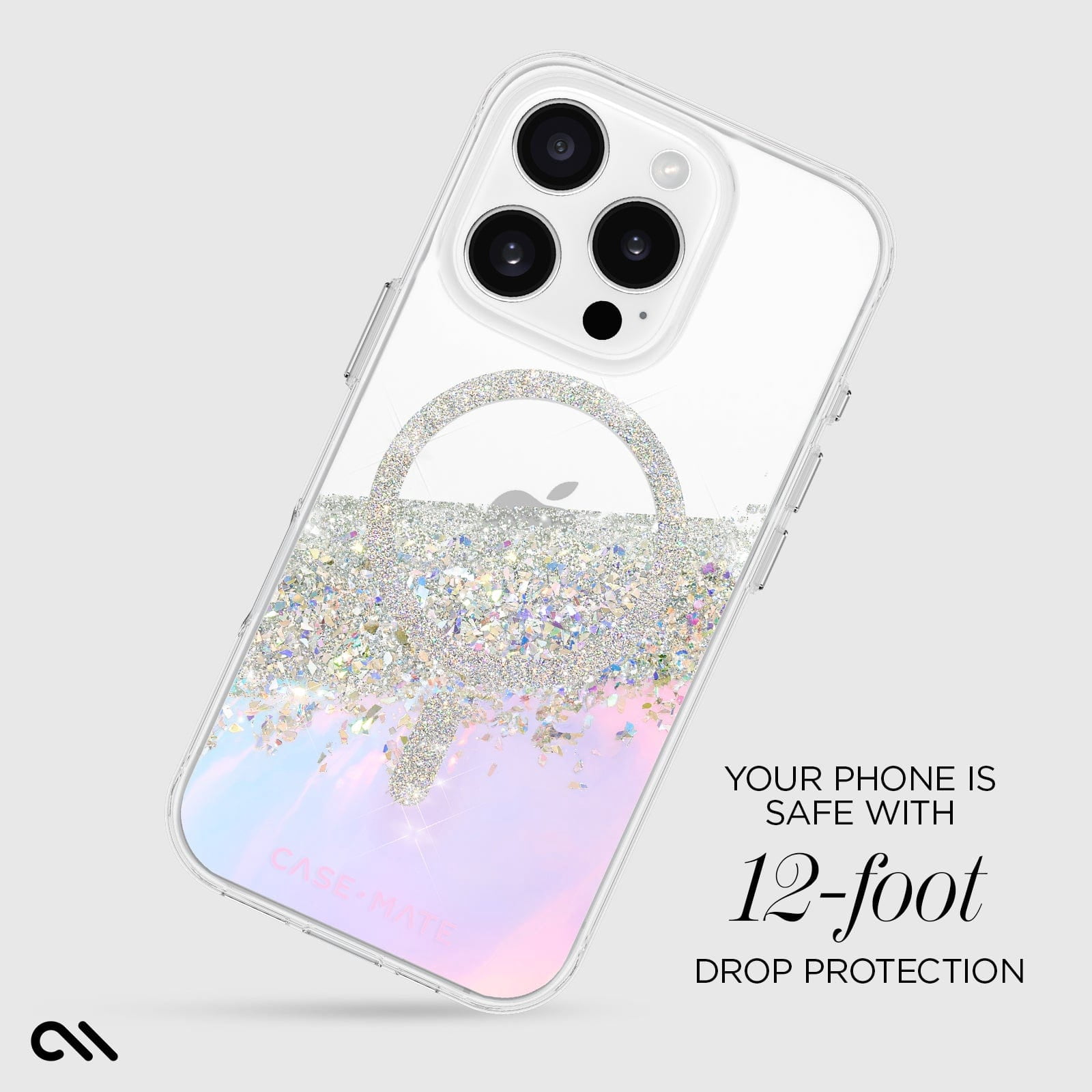 Case-Mate Apple iPhone 16 Pro Soap Bubble Karat MagSafe Compatible Case - Iridescent