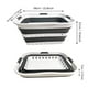 thumbnail image 3 of SAMMART Cesto para la colada rectangular de plástico plegable - Contenedor/organizador de almacenamiento emergente plegable - Cesto para la colada portátil - Ahorro de espacio (Blanco/Gris acero, 42L), 3 of 5