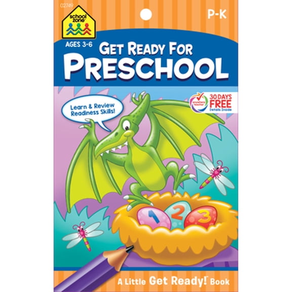 Pre-Owned School Zone Get Ready For Preschool Tablet Workbook