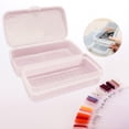 thumbnail image 4 of Bandeja de esterilización para herramientas de decoración de uñas, caja de almacenamiento transparente para pinzas, empujador de cutículas, salón y ho Rosado, 4 of 8