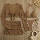 thumbnail image 3 of Traje de baño de 2 piezas para mujer, trajes de baño para mujer, bikini de mujer con abertura, conjunto de playa de verano para mujer, 3 of 3