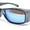 Slate - Blue Mirror, variant on Polarized Colorful Mirror Lens 62mm Rectangle Fit Over Sunglasses Over Glasses Red Mirror