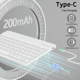 thumbnail image 5 of SZPSGC for iPad A16 11th 10th Generation Case with Keyboard, Soft TPU Back Cover with Pencil Holder, Magnetically Detachable Folio Keyboard case for iPad 11th Gen 11 Inch/10th Gen 10.9 Inch,Gray, 5 of 9
