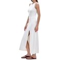thumbnail image 2 of Women'S Summer and Autumn Long Elegant Versatile Slit Tight Sleeveless Dress White S, 2 of 9