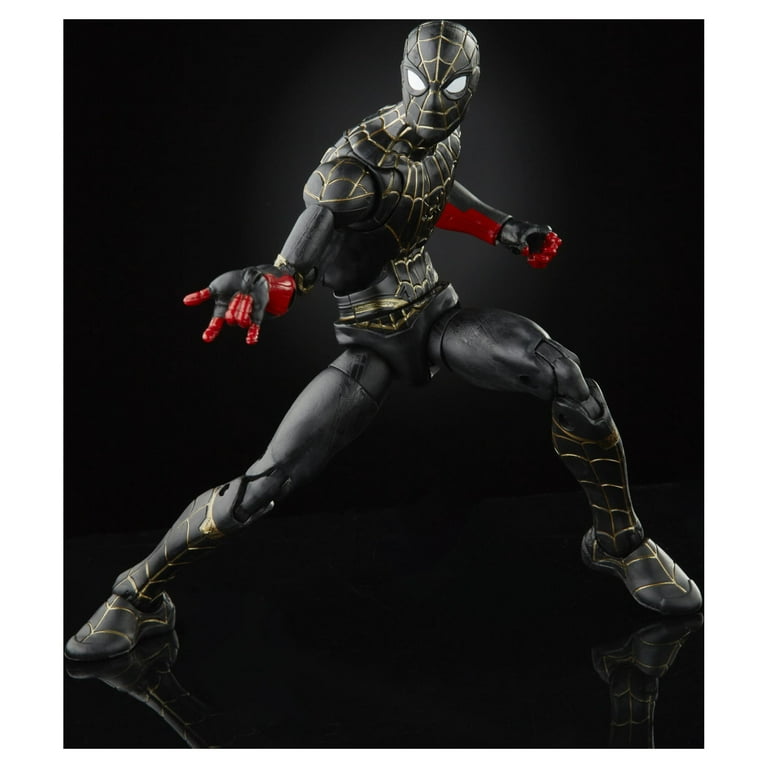 MEDICOM TOY - SPIDER-MAN BLACK &amp; GOLD SUIT 100％&amp;400％ Bearbrick Spider Man Black & Gold Suit 400% & 100% Be@rbrick