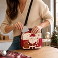 thumbnail image 7 of Christmas Quilted Crossbody Purse, Cute Embroidered Winter Character Shoulder Handbag with Adjustable Strap & Secure Zipper, Festive Casual Daily‑use Sling Bag Holiday Gift for Women and Girls, 7 of 7