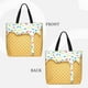 thumbnail image 2 of Easygdp White Ice Cream Bolsa Tote para Mujer, Bolso de Hombro para Trabajo, Playa, Viajes, Compras y Supermercado, 2 of 7