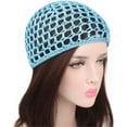 thumbnail image 4 of Women Soft Rayon Snood Hat Hair Net Crocheted Hair Net Cap Mix Colors Two Styles Adding a Touch of Style to Your Hair While Keeping It Tidy, 4 of 7