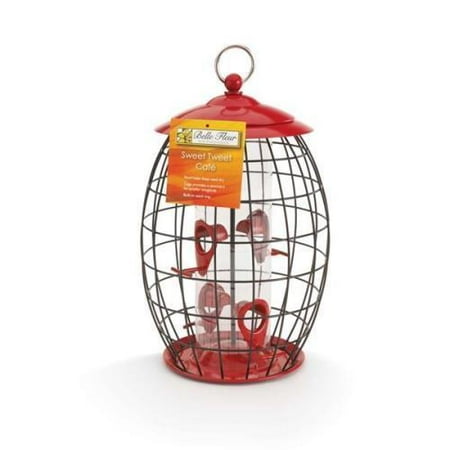Belle Fleur Sweet Tweet Cafe Bird Feeder Red Walmart Com