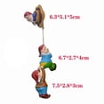 thumbnail image 3 of Garden Gnome Tree Hugger Statues Outdoor Decoration Climbing Dwarf Resin Hanging Ornament for Yard Art Patio Porch Creative Gift for Garden Lovers _ Style A, 3 of 7