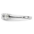 thumbnail image 3 of 14K White Gold Ring Band Wedding Diamond Lab Grown Round, 3 of 7