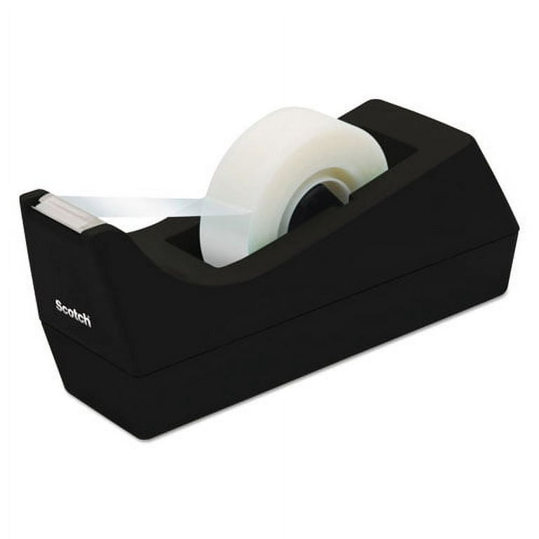 Business Source Standard Desktop Tape Dispenser - 1 Core - Non-skid Base -  Plastic - Black - 1 Each - Reliable Paper