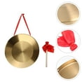 thumbnail image 3 of Traditional Percussion Instrument Chinese Gong Hand Gong with Hammer (Golden), 3 of 7