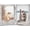 Distressed White, variant on 3.5x5 Double Picture Frame Wooden Hinged Photo Frame Definition Glass Stand Vertically on Desktop or Tabletop
