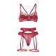 thumbnail image 4 of Conjunto de lencería erótica para mujer de 4 piezas de empalme ahueca hacia fuera el conjunto sexy Fridja nalpqowj42896, 4 of 7