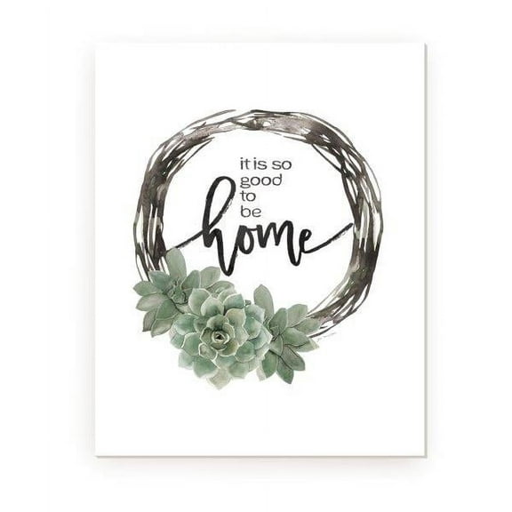 It Is So Good To Be Home Rustic Wood Wall Sign 12x15 (Unframed)