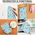 thumbnail image 6 of GZHJMY 6 Pack Blue Cute Watercolor Koala Bear Kitchen Towels, Soft Highly Absorbent Dish Towels Reusable Tea Towels Set, 28"x 18", 6 of 6