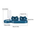 thumbnail image 4 of Cuenco antiderrames Methold para comida de perros y gatos con salida de agua Gris claro, 4 of 6