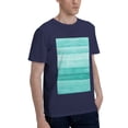 thumbnail image 2 of Bingfone Teal Turquoise Men'S Loose Fit Short-Sleeve Pocket T-Shirt, 2 of 7
