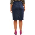 thumbnail image 3 of Alivia Ford Women's Plus Size Pull-On Denim Skirt, 3 of 4