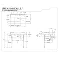 thumbnail image 3 of Kingston Brass LMS3622M8SQ1 Habsburg 36" Carrara Marble Console Sink with Brass Legs (8-Inch, 3-Hole), Carrara Marble White/Polished Chrome, 3 of 6