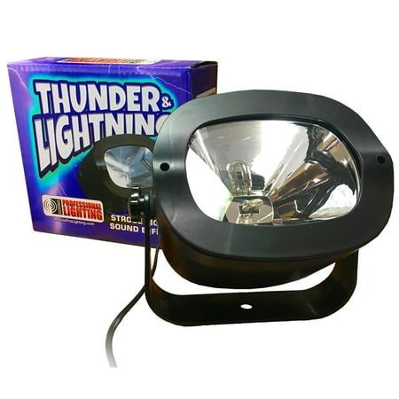 Strobe Light - ThunderStrobe - Simulates Thunder & Lightning - Great for Halloween Decoration