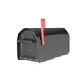 thumbnail image 3 of Architectural Mailboxes Sequoia™ Heavy duty Steel Metal Post Mounted Mail Box for outside, Black, Large Curbside Mailbox with Magnetic Latch, 3 of 5