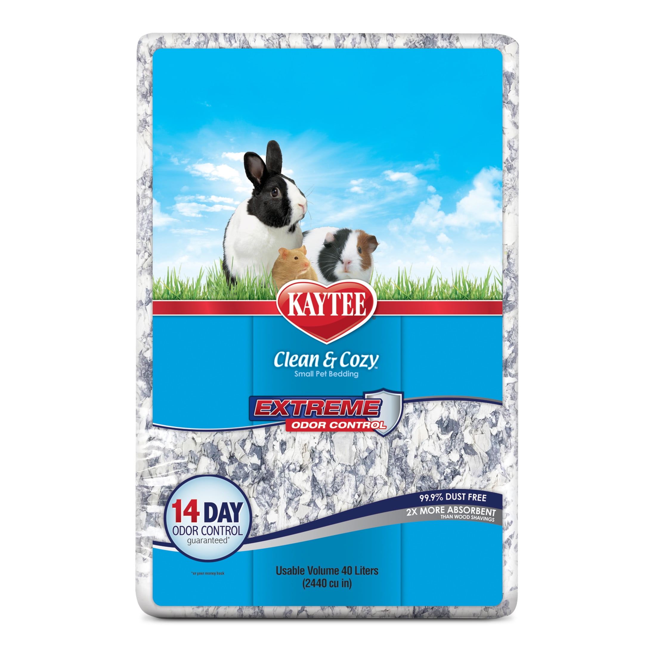 (2 pack) Kaytee Clean & Cozy Extreme Odor Control Bedding 40 Liters