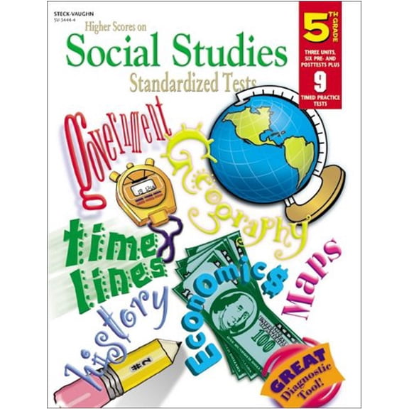 Pre-Owned Higher Scores on Social Studies Standardized Tests Grade 5, 9780739834442, 0739834444, Paperback, 1 edition